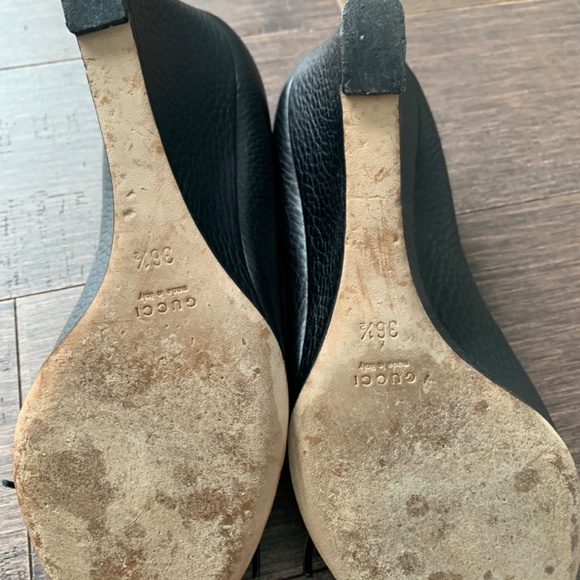 Authentic Gucci Wedge Peep Toe Shoes - Picture 3 of 8